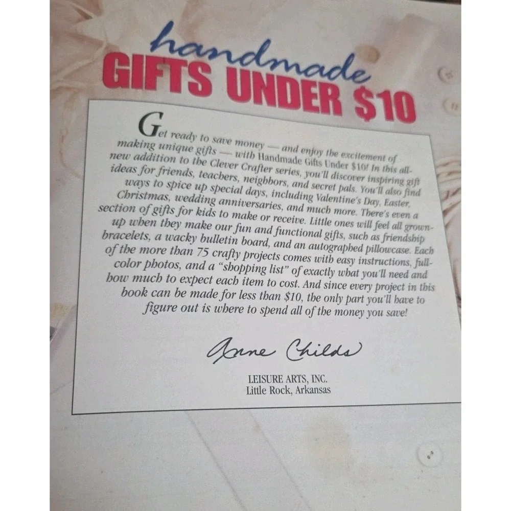 Handmade Gifts Under $10 (Clever Crafter Series)‎ by Leisure Arts